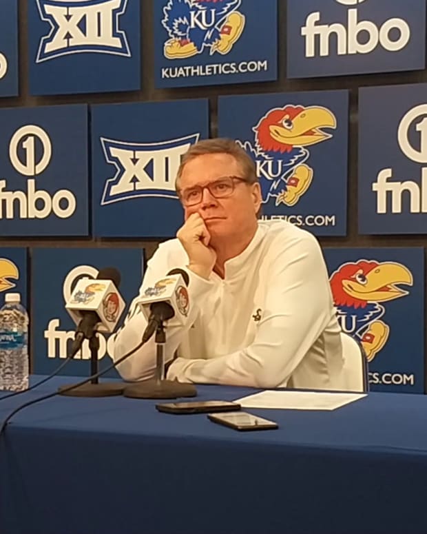 Bill Self Kansas Baylor Postgame Short Bench Looking Ahead To Texas Tech
